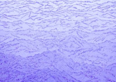 Alto sale 1, anteprima dell'opera. Il dipinto rappresenta delle onde marine di colore viola scuro e chiaro.