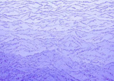 Alto sale 1: il dipinto rappresenta delle onde marine di colore viola scuro e chiaro.